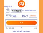 Hướng dẫn chi tiết cách đăng ký taobao trên điện thoại